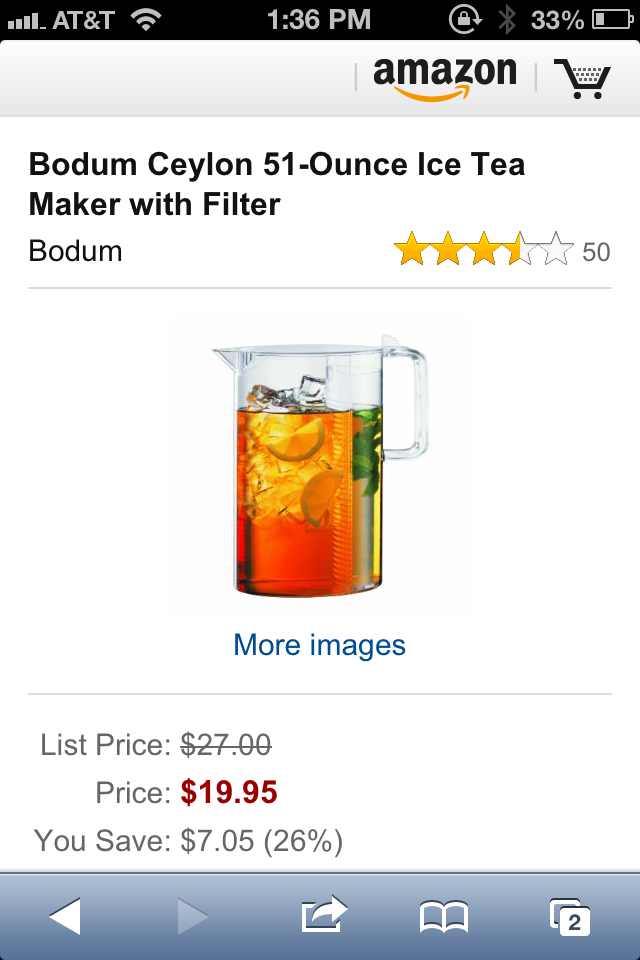 Amazon price