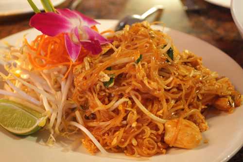 Have dinner and drinks at Osha Thai restaurant after skating! Located right across from the rink