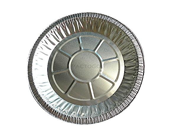 Disposable aluminum pie dish
