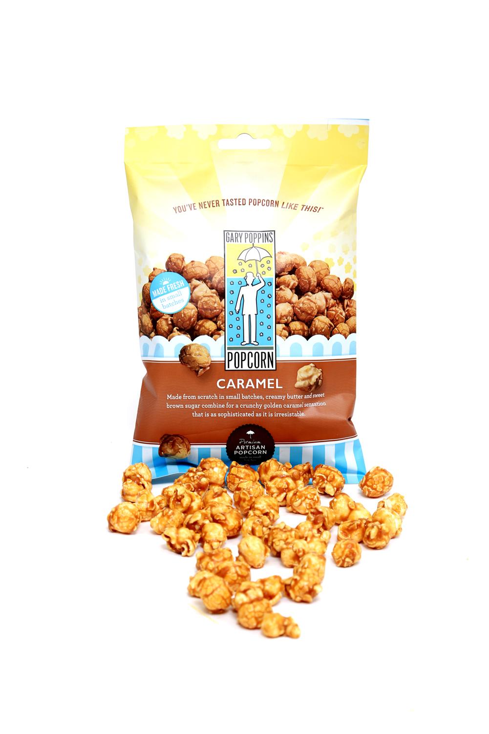 Gary Poppins Caramel Popcorn, Bag