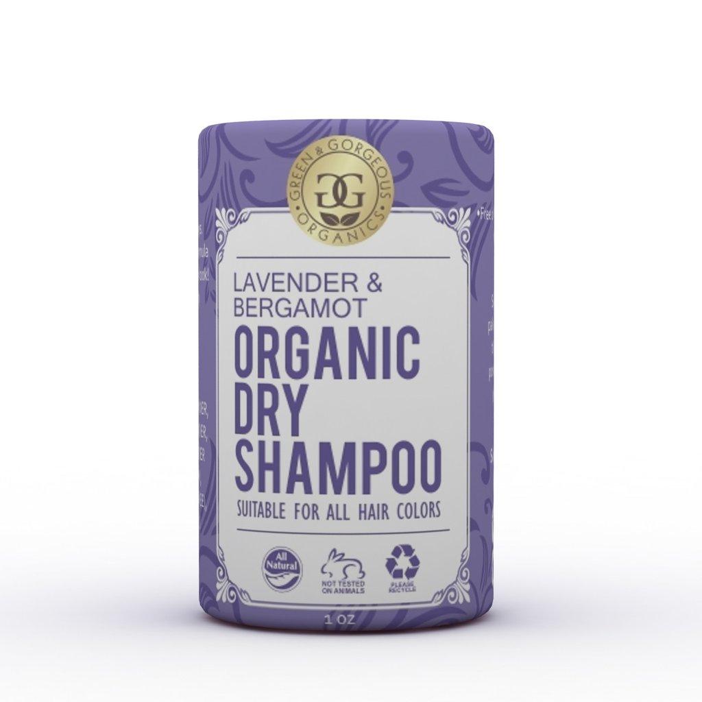 Organic Dry Shampoo Powder Lavender and Bergamot for All and Oily Hair Types- Travel Size