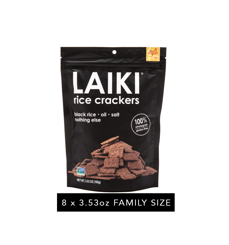 Black Rice Crackers (8 pack)