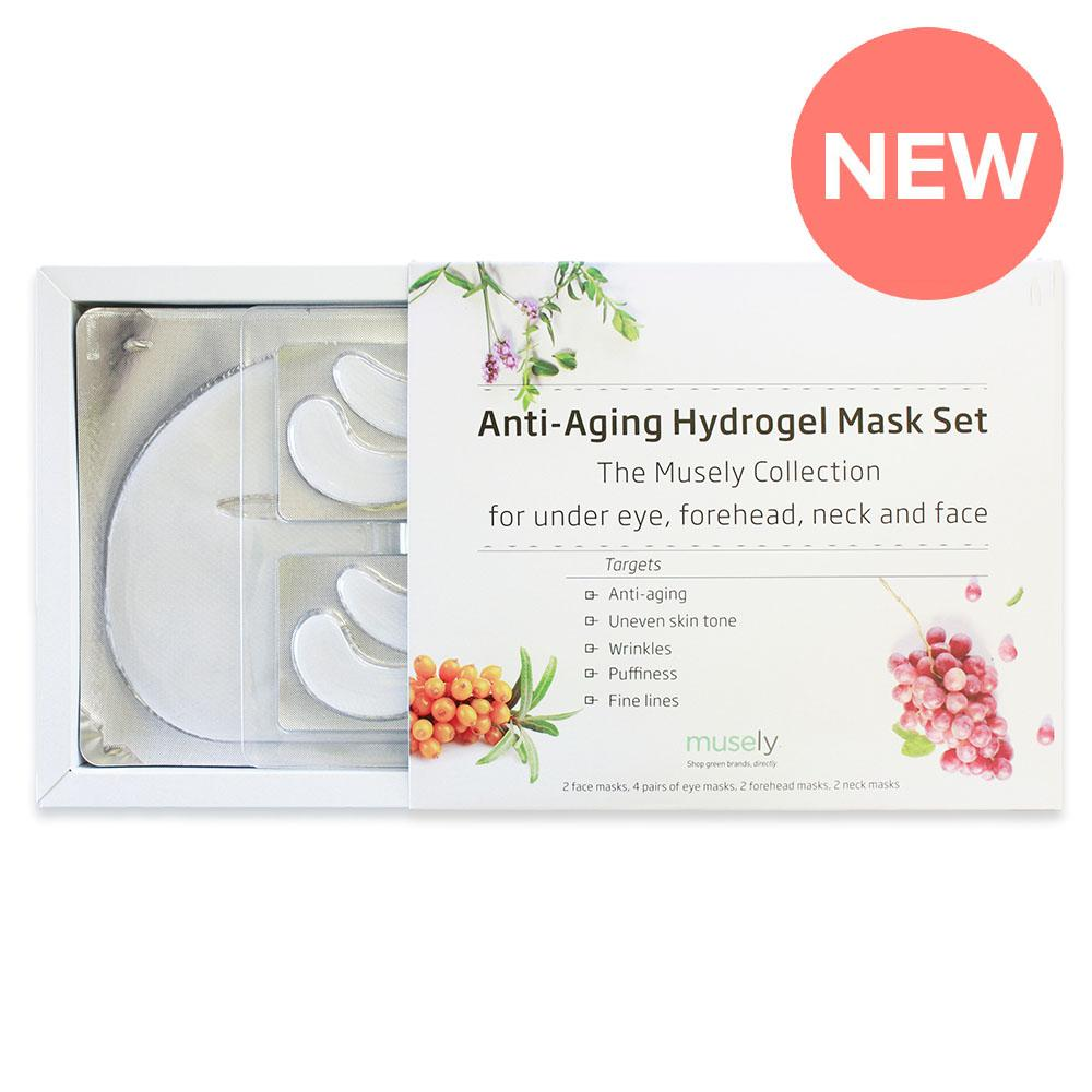 Anti-Aging Hydrogel Mask Set - The Musely Collection for under eye, forehead, neck and face