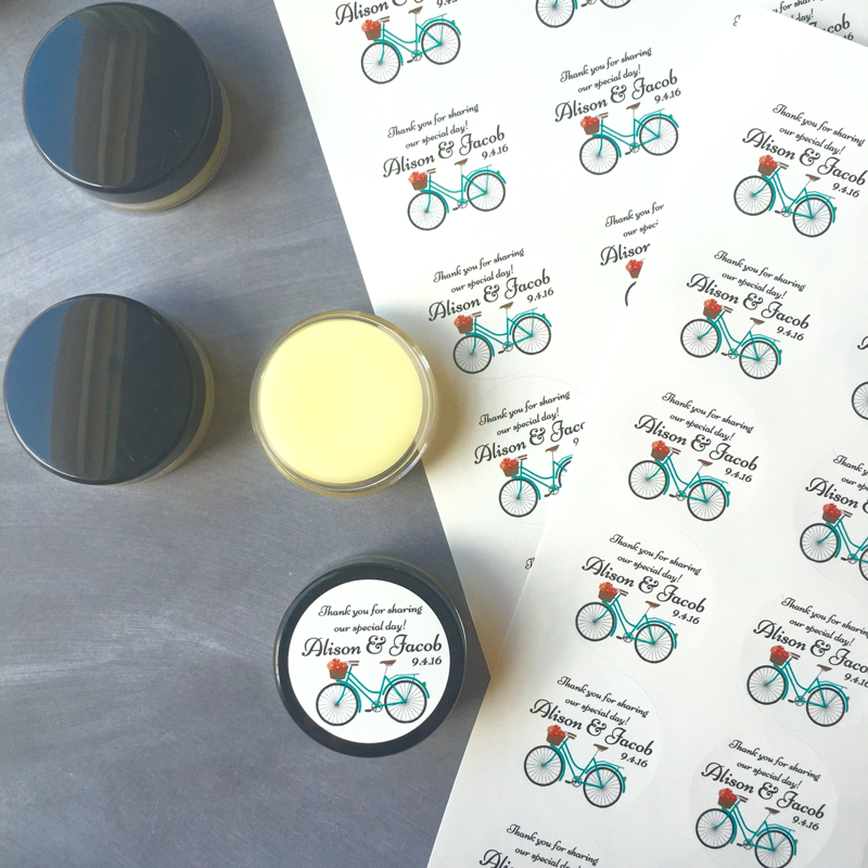 Bridal Shower Favors - 25 Lip Balms -Customized/Personalized