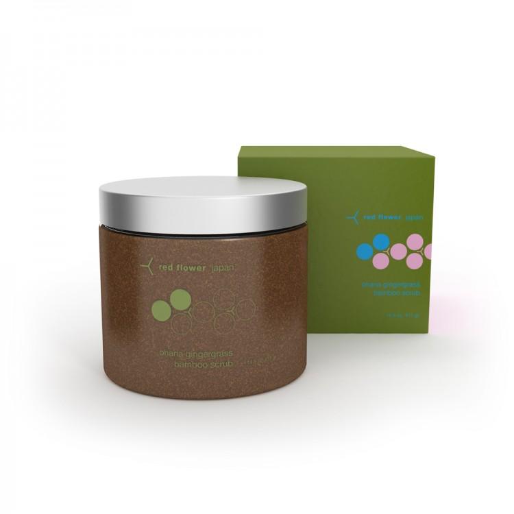 red flower ohana gingergrass bamboo scrub