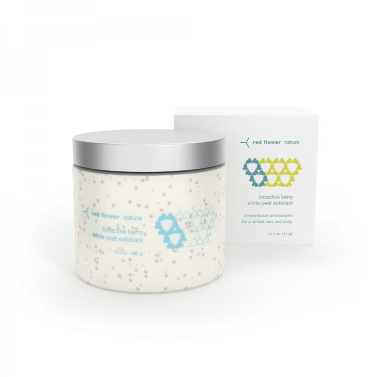 red flower bioactive berry white peat exfoliant