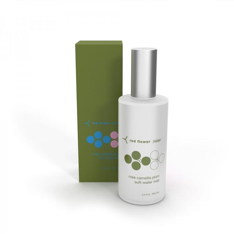 red flower rose camellia plum soft-water mist