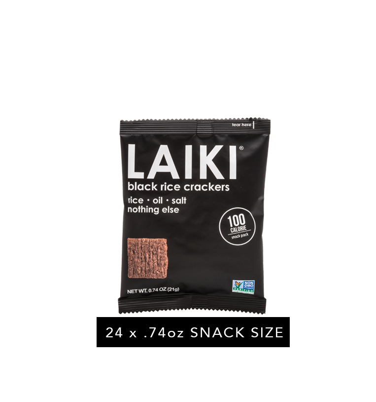 Black Rice Crackers Single Serve (24 pack)