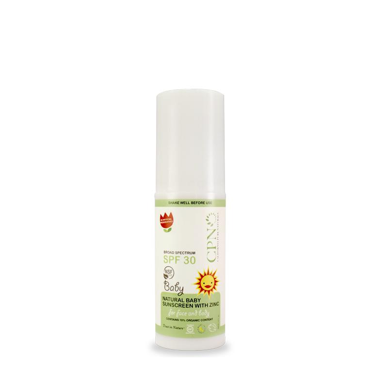 CPN Natural Baby Sunscreen with Zinc, SPF 30