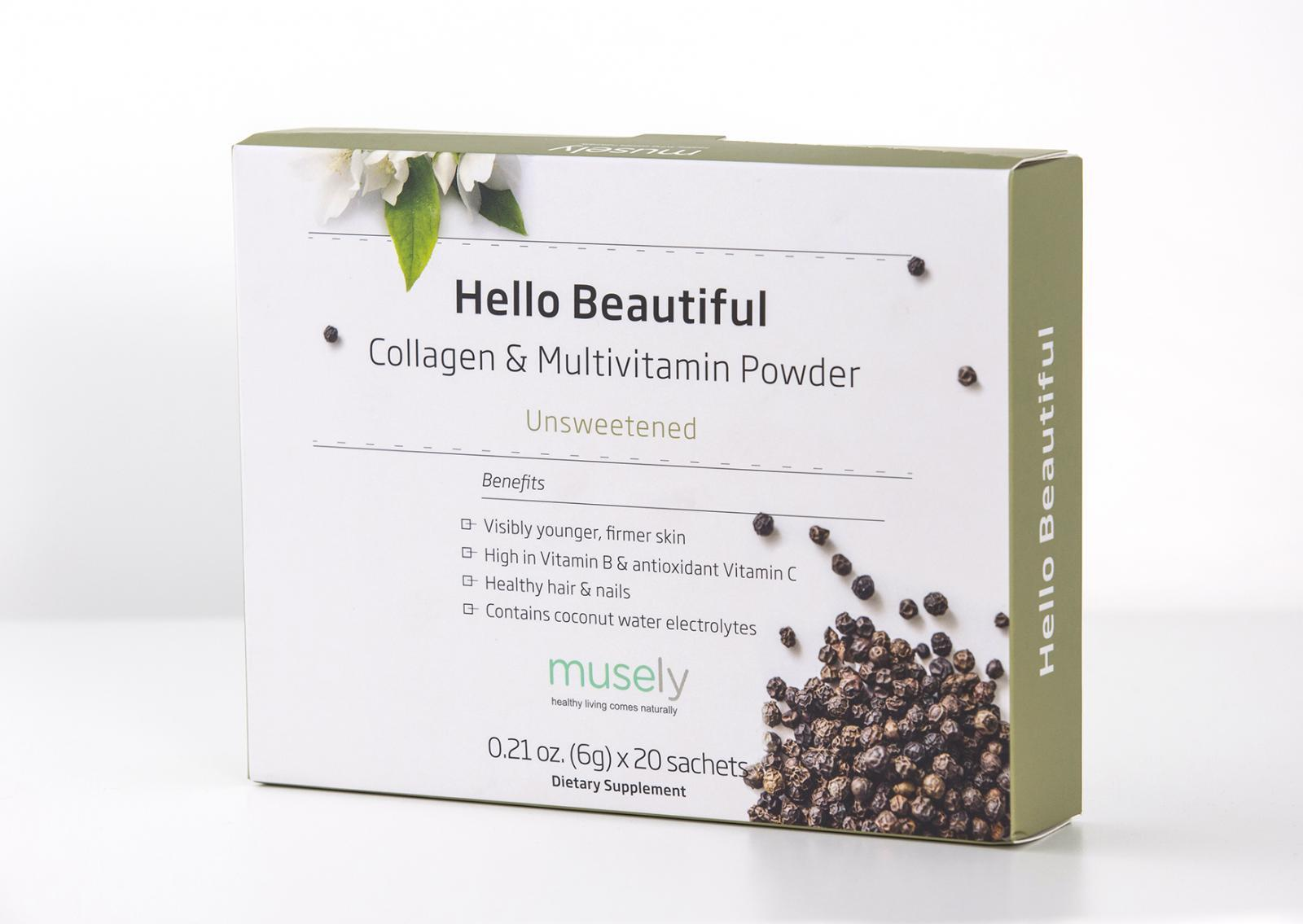 Hello Beautiful - Collagen & Multivitamin Powder (Wild Berry, Box of 20) - image 5