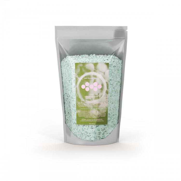 red flower hinoki mint mineral bath soak