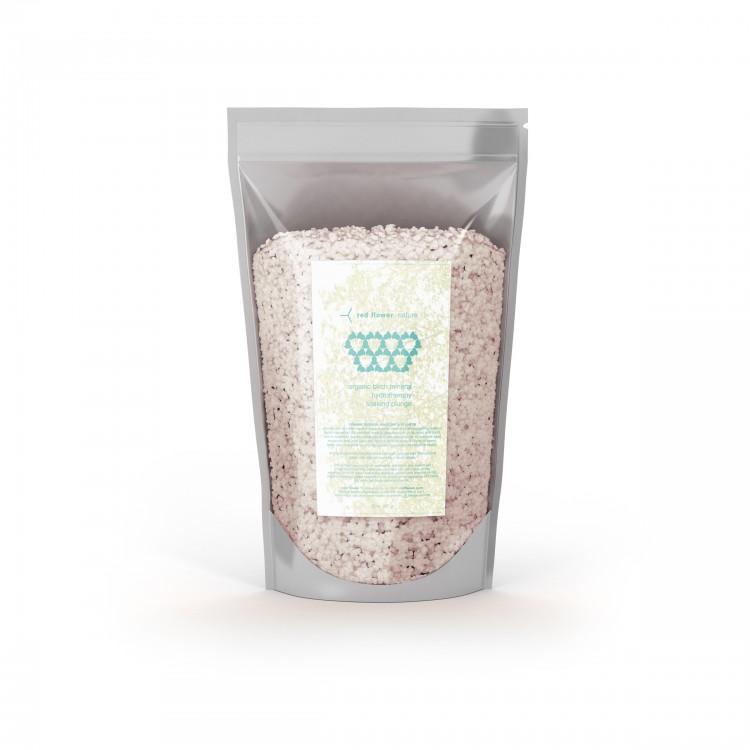 red flower organic birch mineral hydrotherapy soaking plunge