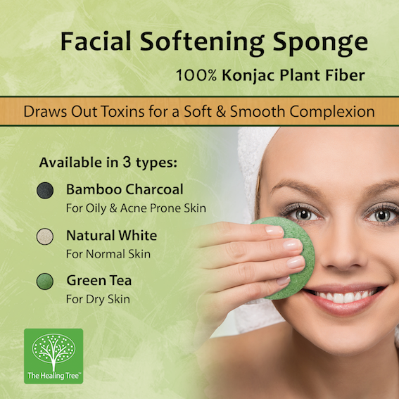 Green Tea Konjac Sponge | Antioxidant Rich & Exfoliating - image 3