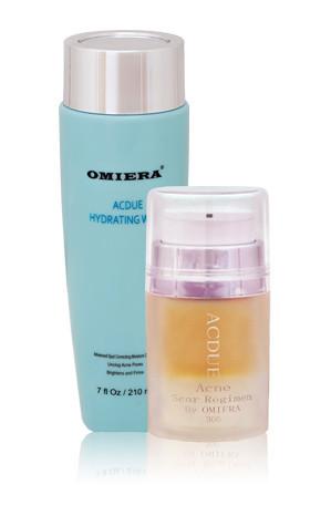 Omiera Labs Acdue Acne Scars Treatment Cream & Facial Cleanser Set