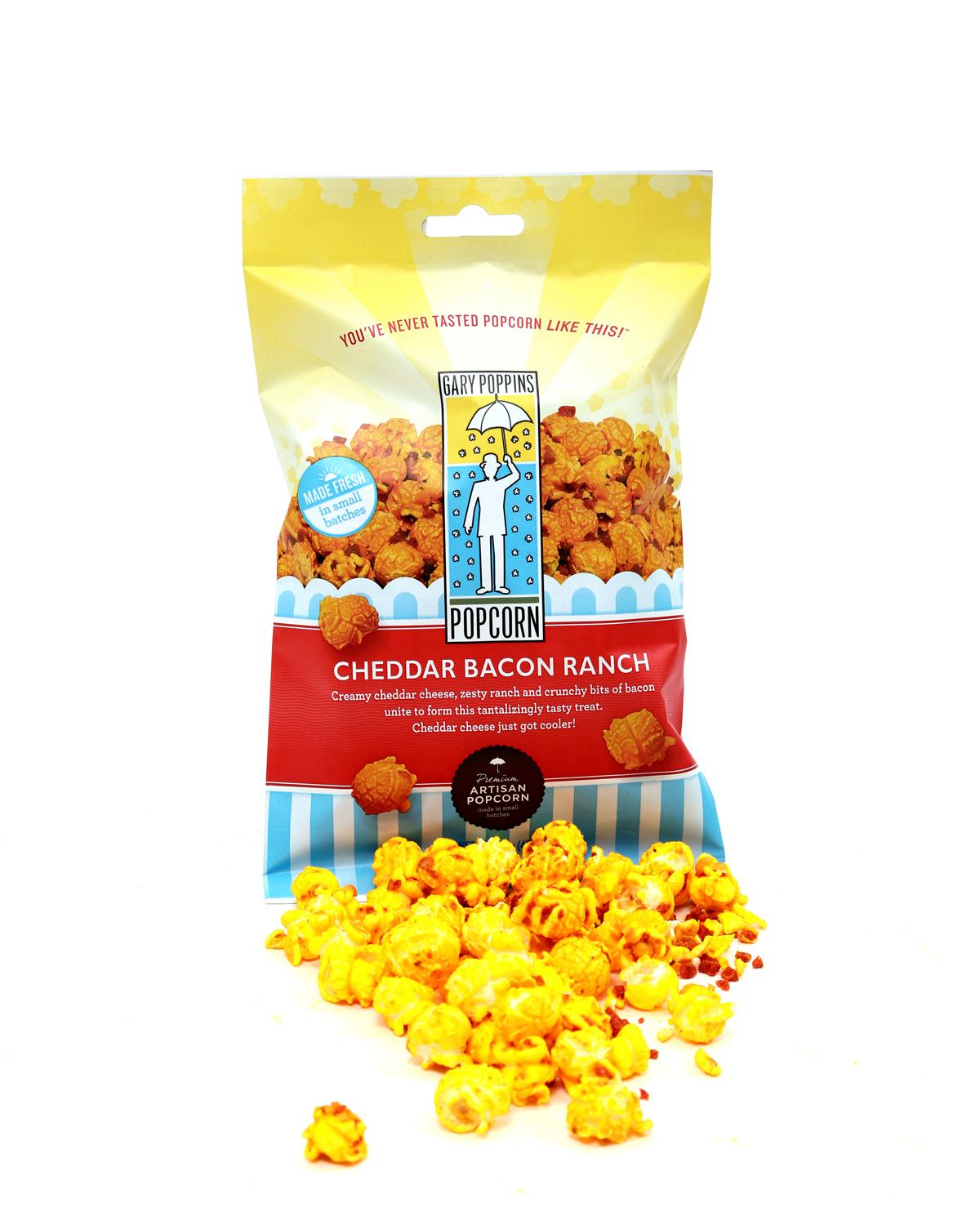 Gary Poppins Cheddar Bacon Ranch Popcorn, Bag