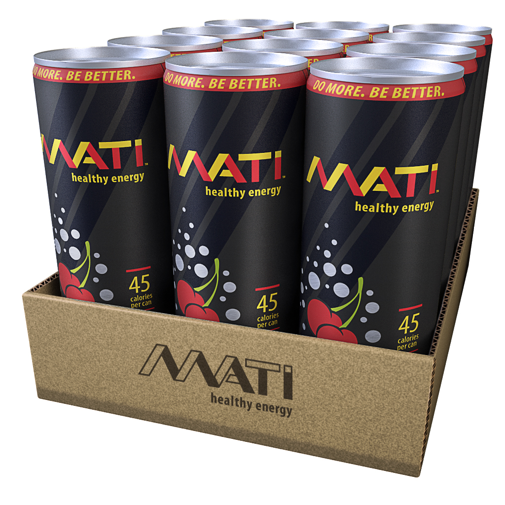 MATI Healthy Energy Drink - Cherry 12 oz - image 3