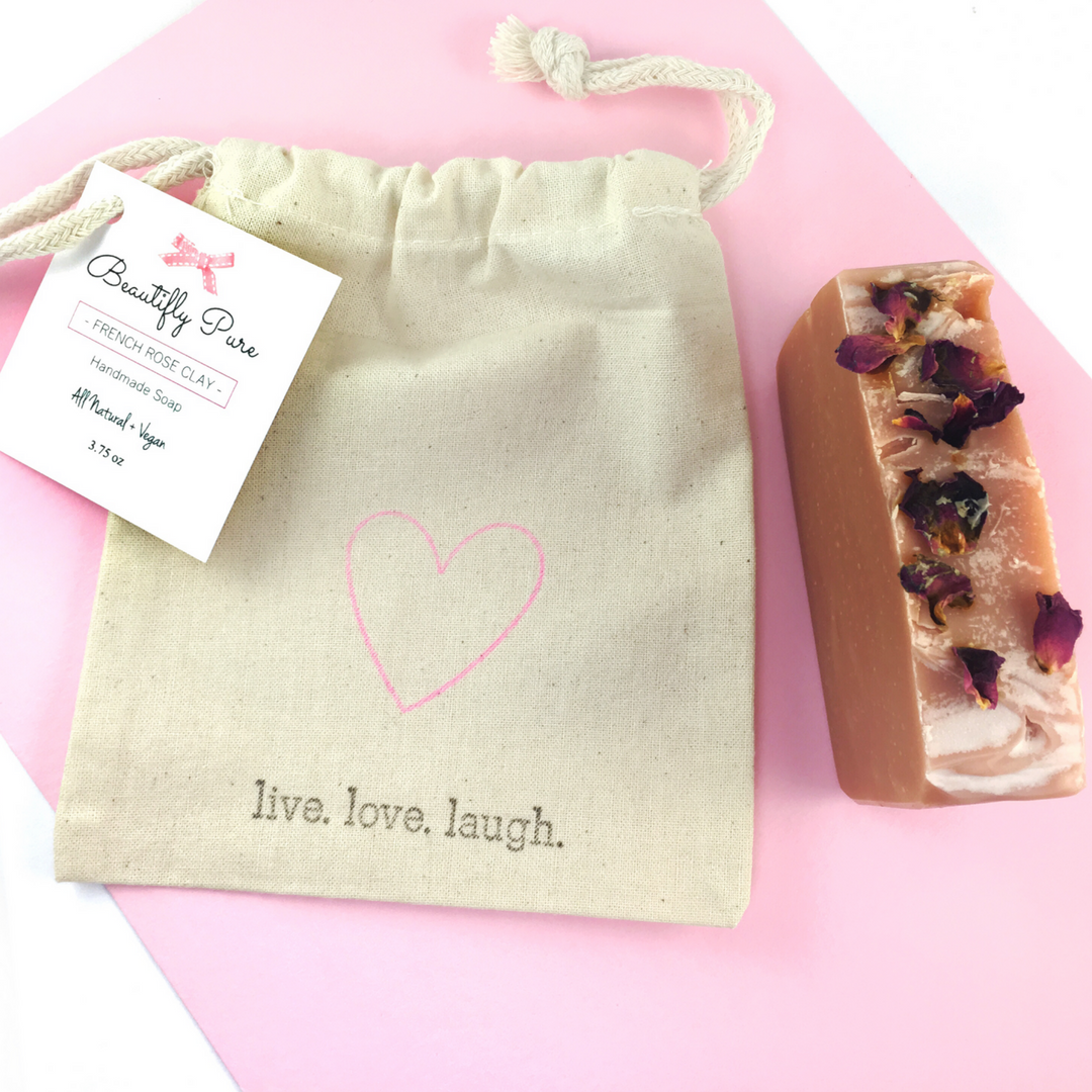 French Rose Clay Handmade Soap
