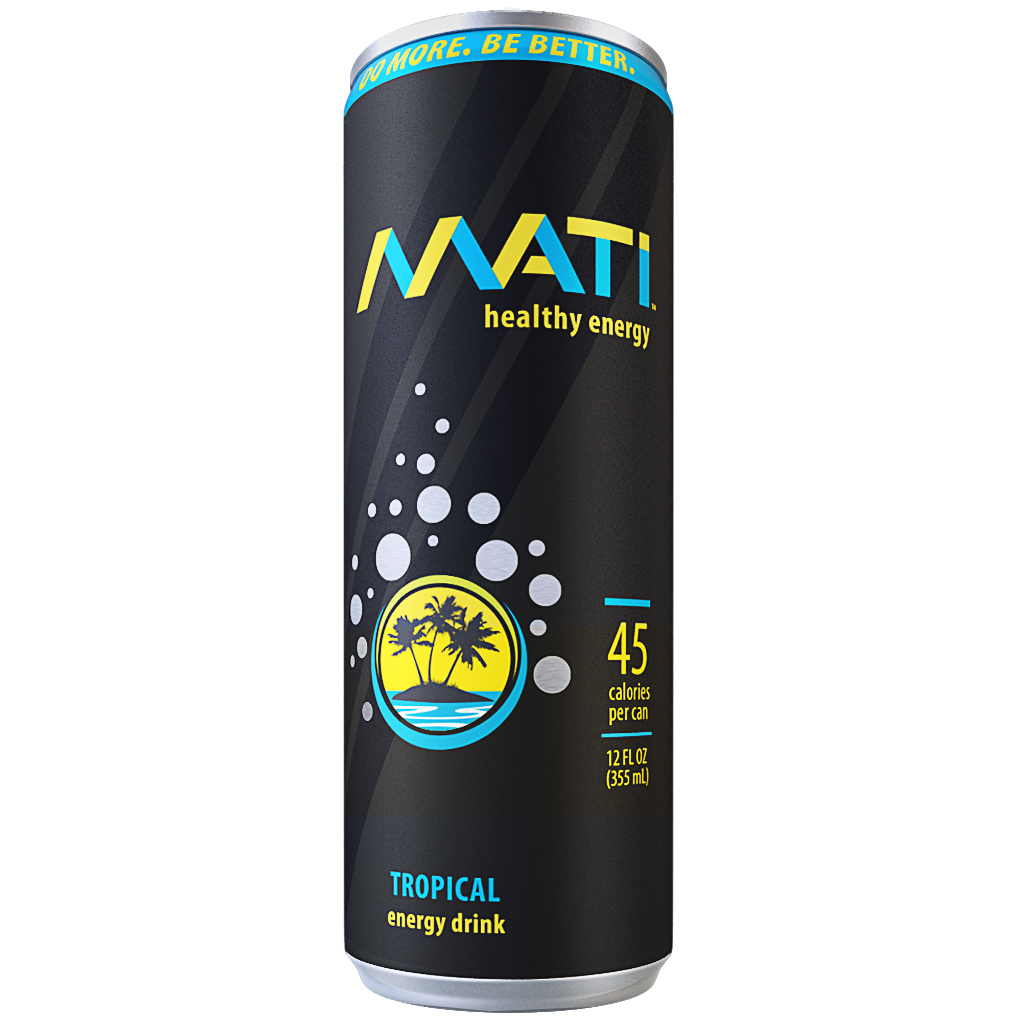 MATI Healthy Energy Drink - Tropical 12 oz