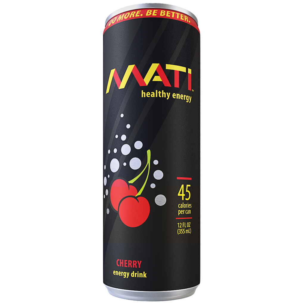 MATI Healthy Energy Drink - Cherry 12 oz