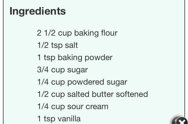 Sugar Cookie Bars