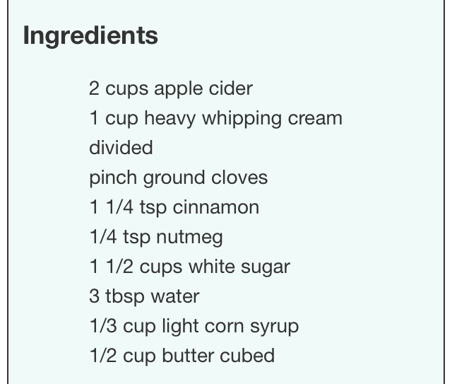 Apple Cider Caramels!