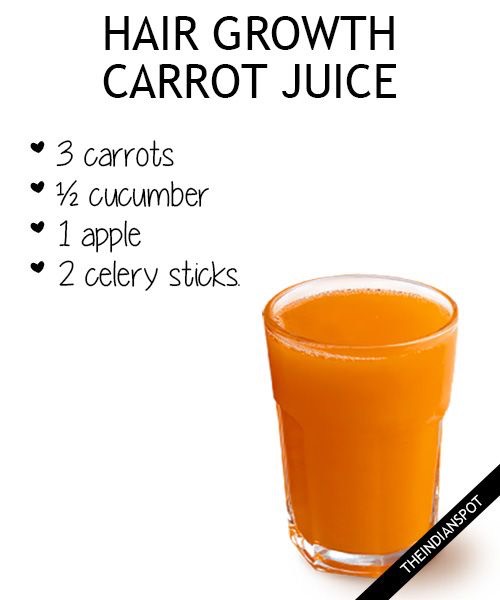 4 JUICE RECIPES FOR FASTER HAIR GROWTH