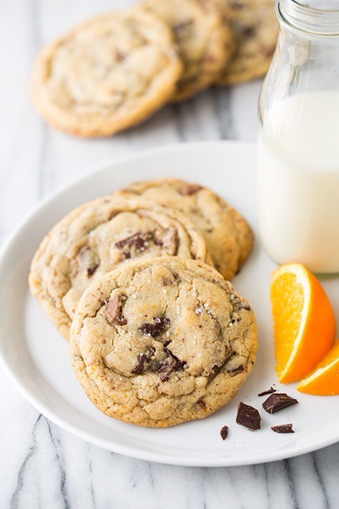 Orange, Chocolate Chunk and Sea Salt Cookies 😍🍪
http://www.cookingclassy.com/2013/12/orange-chocolate-chunk-sea-salt-cookies/