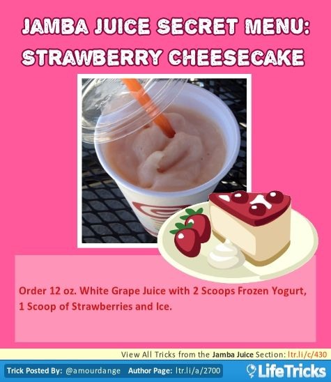 💟✨Jamba Juice Secret Menu & How To Order/ Make Them✨💟