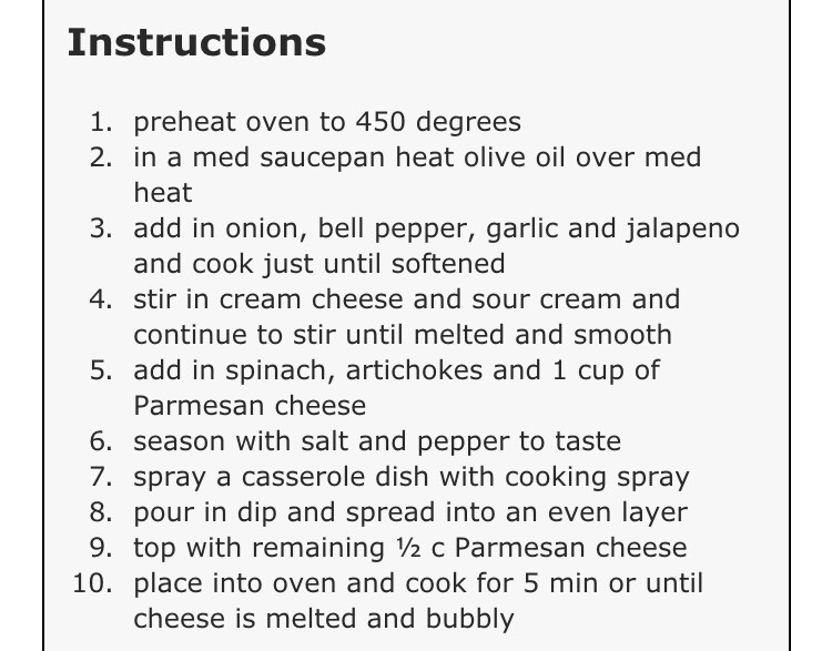 π Jalapeno, Spinach & Artichoke Dip