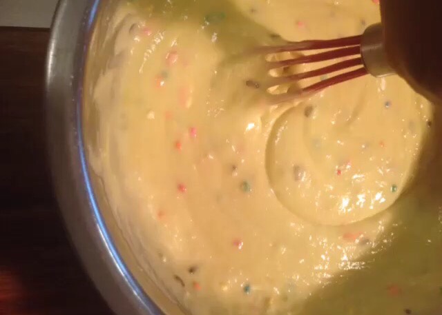 Mix batter 