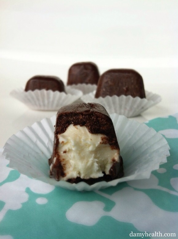 1. Make chocolate-covered cheesecake bites.

Great for portion control. Vegan and non-vegan recipes here.

