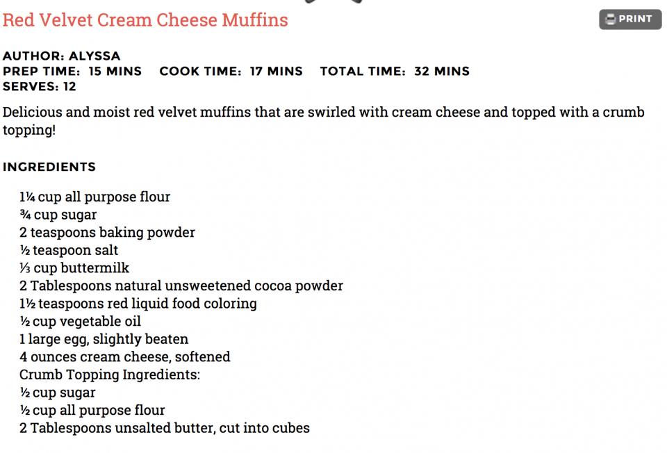 Red Velvet Cream Cheese Muffins!!