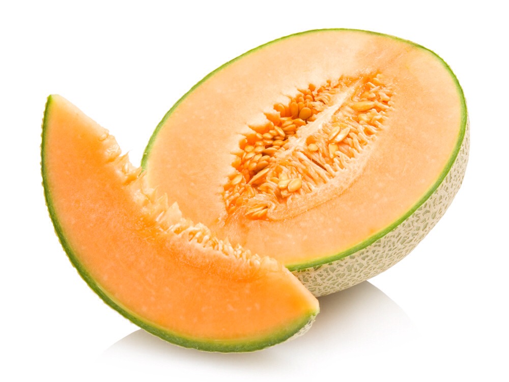 Cantaloupe:
It’s sweet, but it’s not high in calories the way most sweet things are. It also has fiber in it, even though it doesn’t taste like it does.