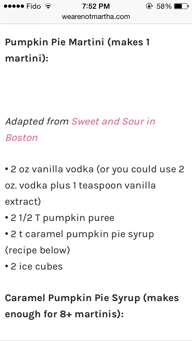 Fall Drinks