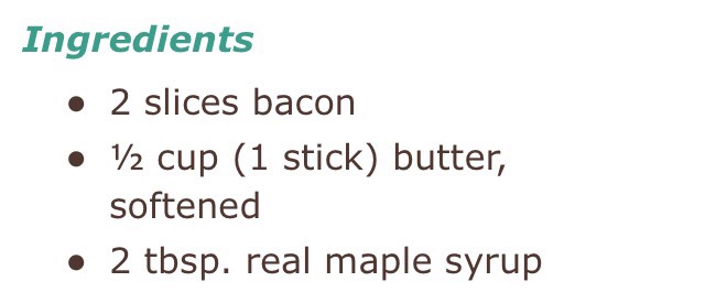 Maple Bacon Butter! YUM!