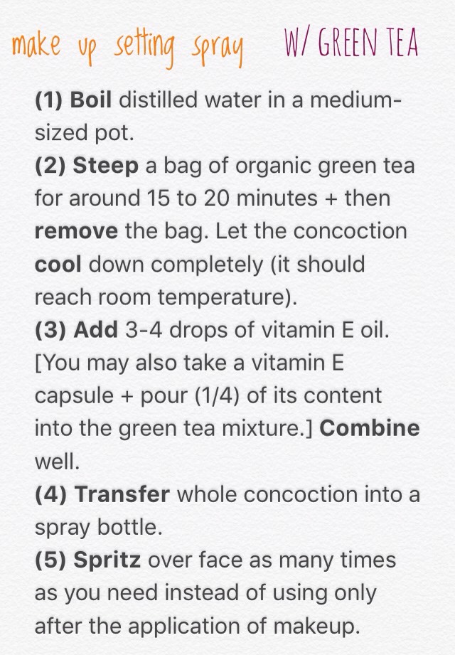 DIY | 5 ALL-NATURAL MAKE UP SETTING SPRAYS! 