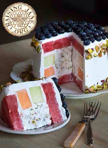 🍰PISTACHIO MELON CAKE WITH COCONUT FROSTING RECIPE🍰step By Step 👌