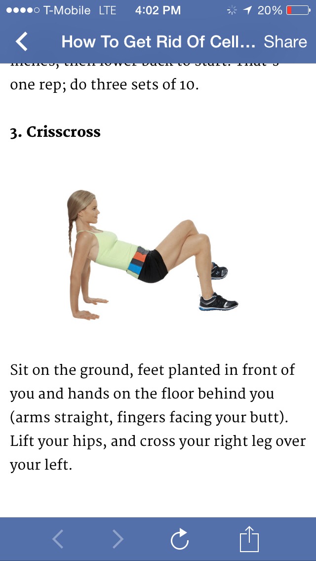4 Moves To Get Rid Of Cellulite
