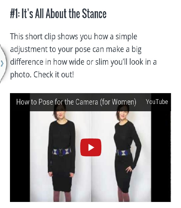 How To Pose So You Dont Look Fat In Pictures!