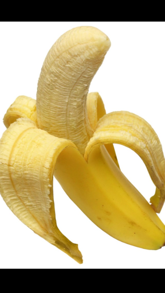 One half of a banana 