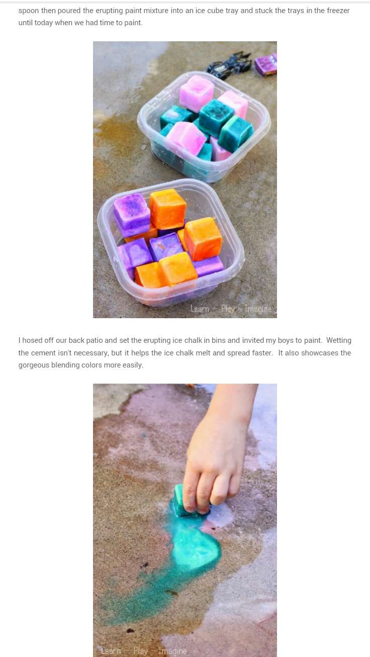 Erupting  Ice Chalk!!!
