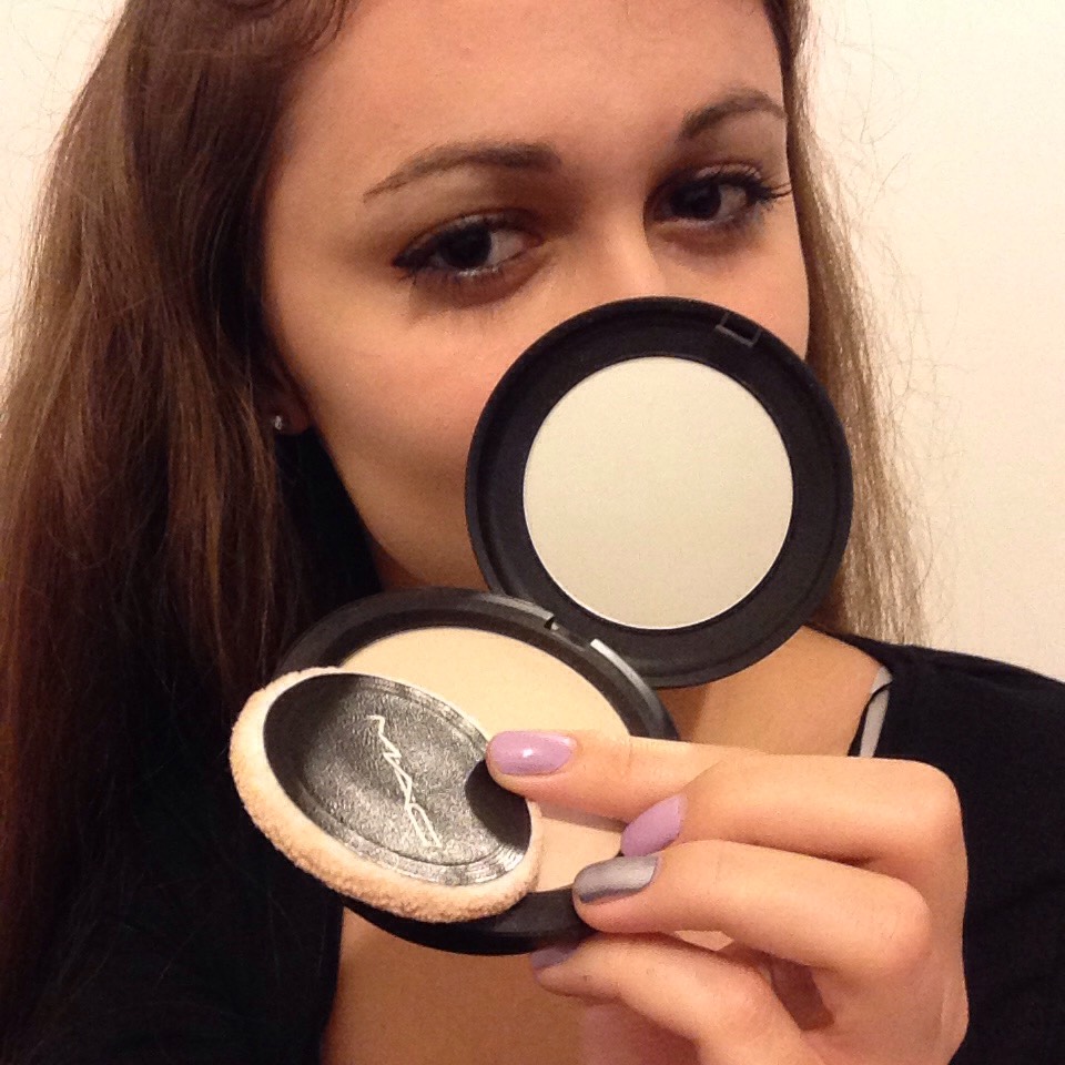 Apply powder on your face that is going to make you look paler. I chose this one :) 