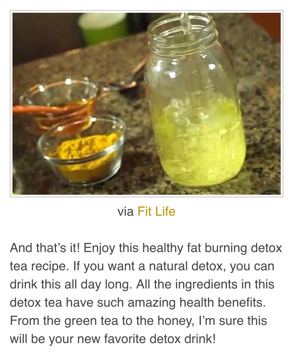 Fat Burning Detox Tea Recipe. ☕️