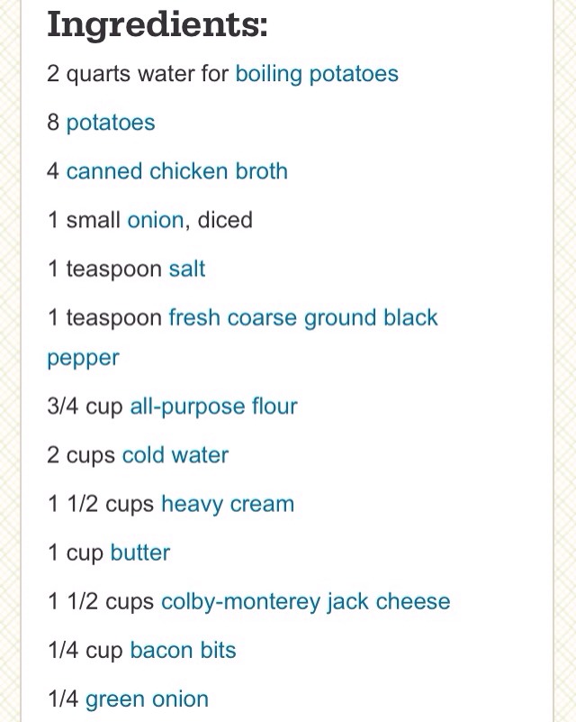 Outback's Potato Soup Recipe