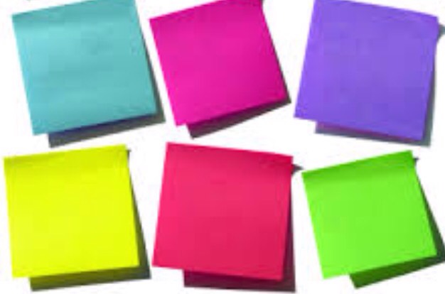 4: Sticky Notes! These are also great for reminders during the day. Just stick them on your locker door/wall! Also they can make good bookmarks!