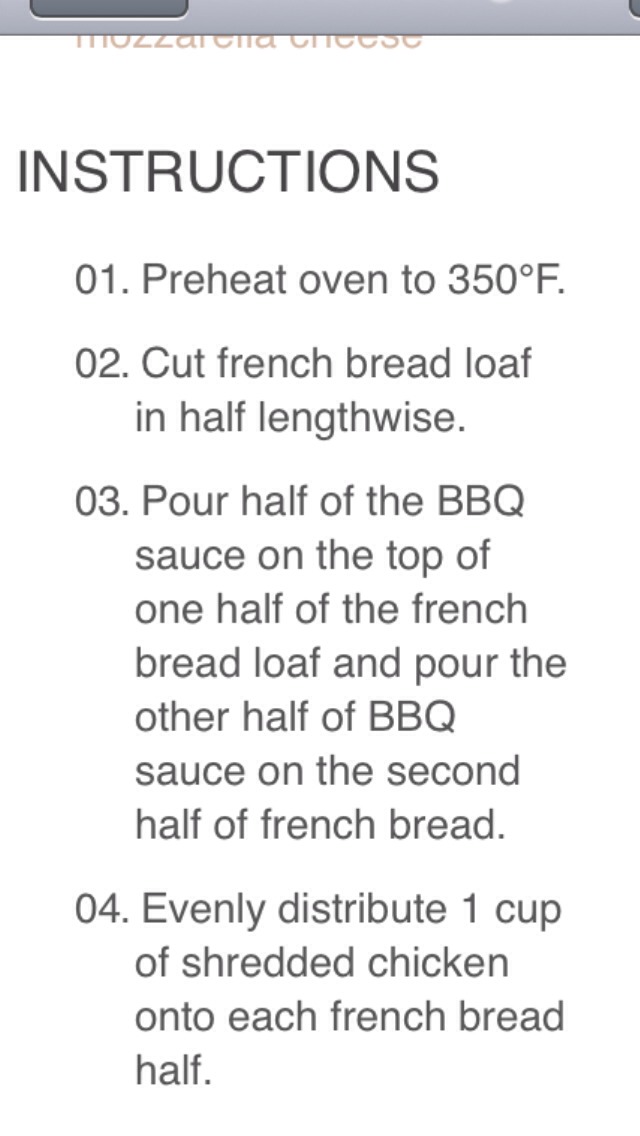 BBQ Chicken French Bread Pizza