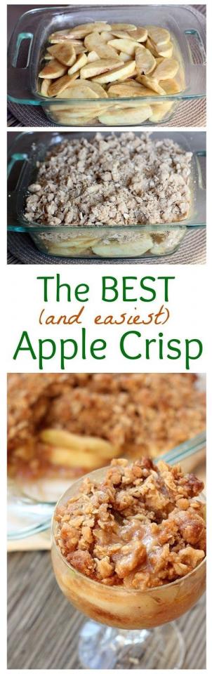 Pour apple mixture into an 8x8-inch baking dish and spread into an even layer. Sprinkle crumb topping evenly over the apples. Bake for 30-35 minutes or until golden brown and top is set. Remove from oven and allow to cool for at least 10 minutes before serving.
Serve with Vanilla Ice Cream and Homem