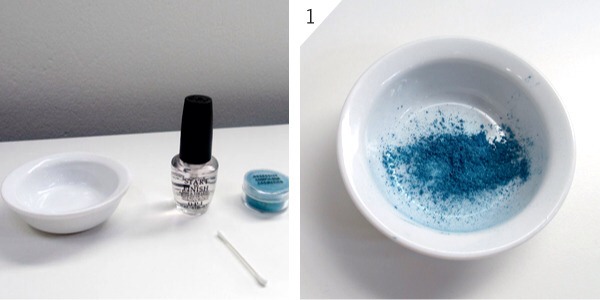 How To Turn Broken Eyeshadow Into Nail Polish 