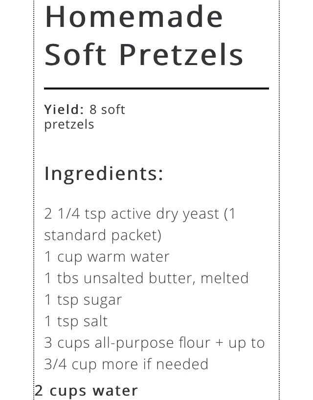 Homemade Soft Pretzels