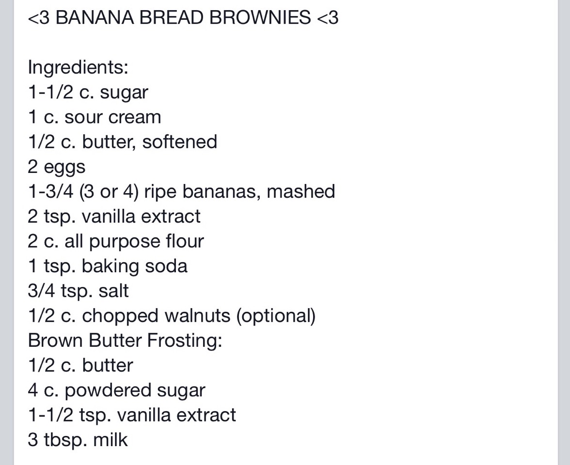 Banana Bread Brownies